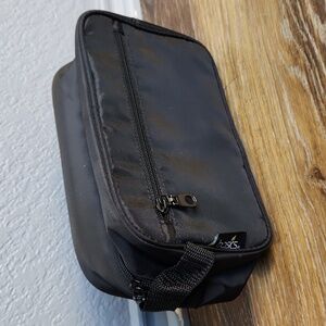 NWOT Basics Black Cosmetic Makeup Toiletry Bag Case